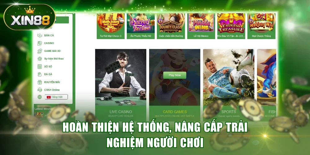 Hoàn thiện hệ thống, nâng cấp trải nghiệm người chơi