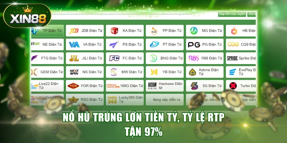 Nổ hũ trúng lớn, tỷ lệ RTP tận 97%